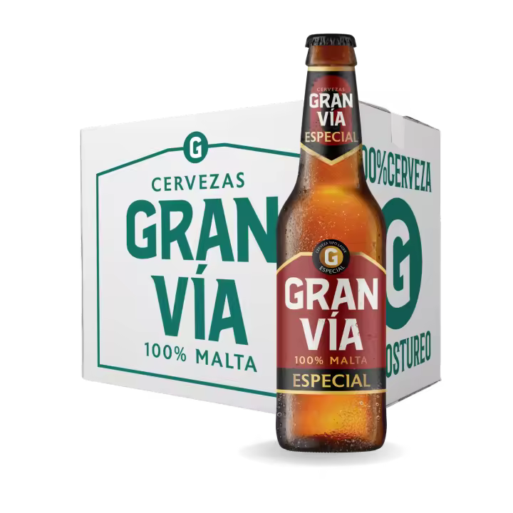 12 Botellas de 33cl de Cervezas Gran Vía Especial - 1