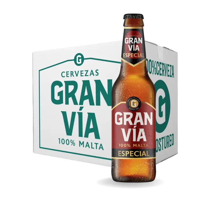 12 Botellas de 33cl de Cervezas Gran Vía Especial - 1