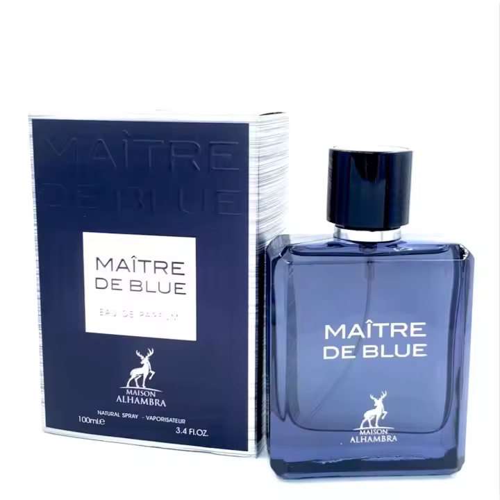MAITRE DE BLUE BY MAISON ALHAMBRA  EAU DE PARFUM NATURAL SPRAY X 100 ML. *** FOR MEN*** - 1