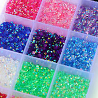 15000pcs De 3mm AB Jelly Rhinestones Resina Lentejuelas Colores Glitter Charms Accesorios Para Decoración De Uñas 3D DIY Strass - details 7