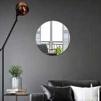 Pegatina De Espejo Redonda Y Cuadrada De Acrílico Pequeño Espejo Circular Para Decoración De Pared Y Mesa En Apartamento Y Casa - details 0