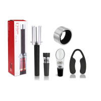 Pulverizador De Vino Con Tapa De Madera Pin Remover Portátil Y Seguro En Acero Inoxidable Herramientas De Barra Accesorios De Cocina Abrebotellas De Presión Aire - details 12