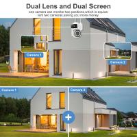 Cámara De Seguridad IP Exterior 4K 8MP WiFi Con Doble Lente Y Pantalla Doble Auto Seguimiento PTZ Zoom 8X Protección CCTV Vigilancia Video - details 11