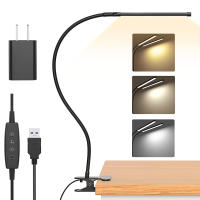 Lámpara De Escritorio Dual Con Timer De 3-6-12 Horas Función De Cuidado De Los Ojos 3 Modos De Iluminación 5 Niveles De Brillo Control Remoto LED Moderna - details 8