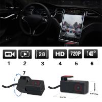 Cámara De Coche Full HD USB DVR Grabadora De Retroceso Black Box Para Android PC Grabadora Oculta Con Ángulo De Visión 120 Grados - details 1