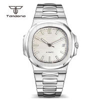 Reloj Automático Tandorio Cuadrado 40mm Para Hombre Acero Inoxidable NH35 Multicolor Dial Cristal De Zafiro Fecha Luminoso Mecánico De Pulsera - details 9