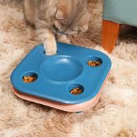 Nuevo tazón de comida multifuncional para gatos Juguete inteligente para mascotas y tazón de comida Dos en uno... (azul) - details 3