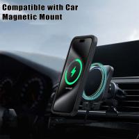 Funda Protectora Completa 360 Para iPhone 14 15 pro Max 11 12 13Pro 14Plus 15Plus Con Montaje En Coche Magnético Y Pantalla Transparente Anti-Scratch Dual Layer Non-Slip - details 3