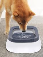 Tazón De Agua Para Perros Flotante Anti-Derrame Alimentador Lento No Eslipiente Fuente De Bebida Para Mascotas Material Plástico Apto Para Grandes Razas - details 2