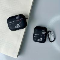 Funda Estilizada Para Airpods Negra Y Transparente Compatible Con Airpods 4 3 2 Y pro Cubierta Para Hombres Regalo Para Novio - details 2