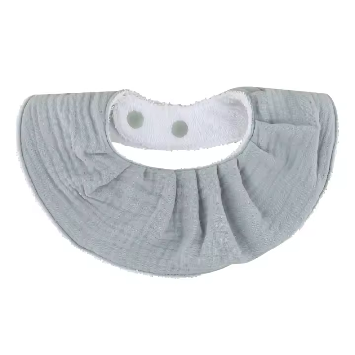 Babero De Algodón Doble Capa Para Bebés Con Estampado De Dibujos Animados Paño De Saliva Y Burp Para Regalos De Baño Unisex - 1