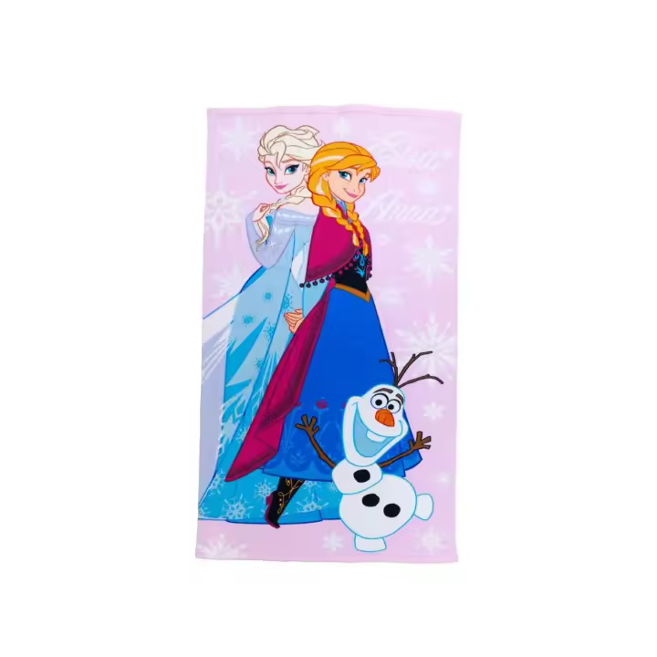 SUN & SURF Toalla de playa Infantil FROZEN Licencia Disney Original, Microfibra Rizo, Suave y Absorbente, Ideal para Piscina, Playa o Campo - 1