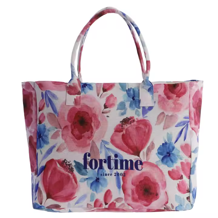 Bolso de playa de hombro para mujer FORTIME Celi de lona - 1