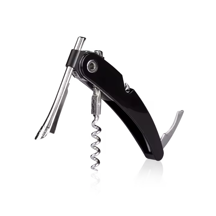 Vacu Vin Sacacorchos Single Pull negro, estuche - 1