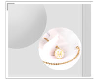Collar Colgante Inicial De Acero Inoxidable LUXUSTEEL Para Mujeres Y Niñas Cadena De Bolitas Doradas 26 Letras Moda 2022 - details 4