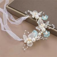 Diadema De Boda Bohemia Para Niñas Adorno De Cabello Con Perlas Y Flores Guirnalda De Novia Aro De Cabeza Joyería De Pelo Regalos Para Niños Estilo Moda Primavera Verano - details 27