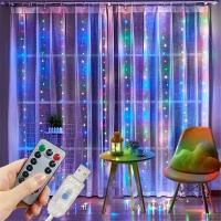 Luz De Cinta LED Para Cortina Con Enchufe USB Decoración De Navidad Y Año Nuevo Para Jardín Casa Bodas Y Fiesta Exterior - details 0