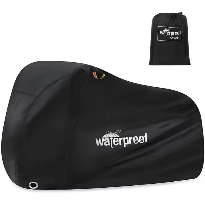 Cubierta de bicicleta para 1 o 2 bicicletas, 210T, impermeable, Protector de almacenamiento para bicicleta al aire libre, lluvia, sol, UV, polvo, cubierta de bicicleta a prueba de viento - 1