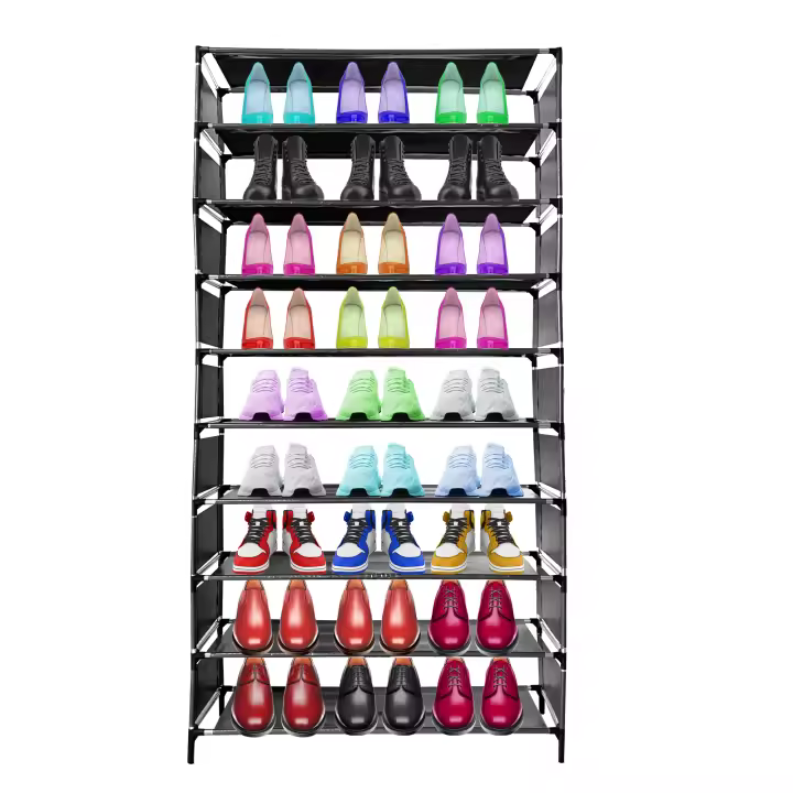 Zapatero Tela hasta 36 Pares Nyana Home 160x90x27cm, 9 baldas Organizador Armario Zapatos - 1
