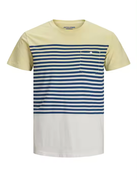 Jack & Jones mod. 12169782 Camiseta desgastada con rayas horizontales - 1