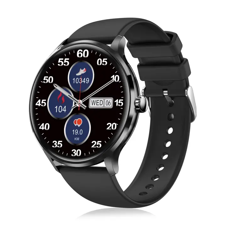 DAM. Smartwatch QS80 con llamadas BT, notificaciones push. Medición deportivo y de salud, termómetro. 4,4x1,1x3,7cm - 1