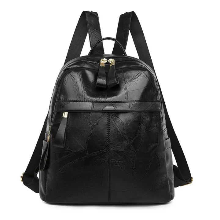 Mochila ligera coreana para mujer, sencilla, de piel sintética suave, de gran capacidad, para viajes y ocio. - 1