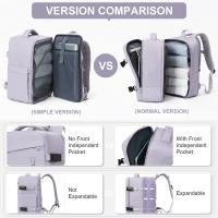 Mochila De Viaje Aprobada Para Flight 40x20x25 Para Hombres Y Mujeres Mochila De Negocios Con Computadora Para Estudiantes Regreso a La Escuela Material De Nylon Sistema De Almacenamiento Air Cushion Belt - details 3