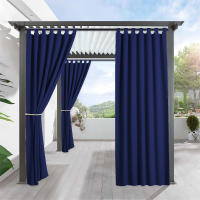 Cortina De Aislamiento Térmico Impermeable Al Aire Libre 1PC Para Patio Porche Pergola Cabana Decoración Tab Top Modern Style - details 9