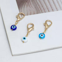 Lucky Eye Set De 3 Llaveros Con Piedras De Ojo Turco Y Mano De Fatima Llavero De Aleación De Metal Para Coche Y Bolso - details 2