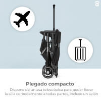 Asalvo Silla de Paseo Ultraligera Tumbuctu - Desde Nacimiento Hasta 23 kg, Fácil Plegado, Respaldo Reclinable, SPF50+, Capota con Ventana, Manejable - details 2
