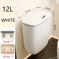 Bandeja De Cocina Caliente 13L Baño Con Cierre Colgante De Pared Recipiente De Basura De Gran Capacidad Plástico Sin Químicos Peligrosos - details 0