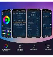 luces LED RGB Tira de luz inteligente fuegos artificiales colores Bluetooth APP control de sonido COSHANO - details 2