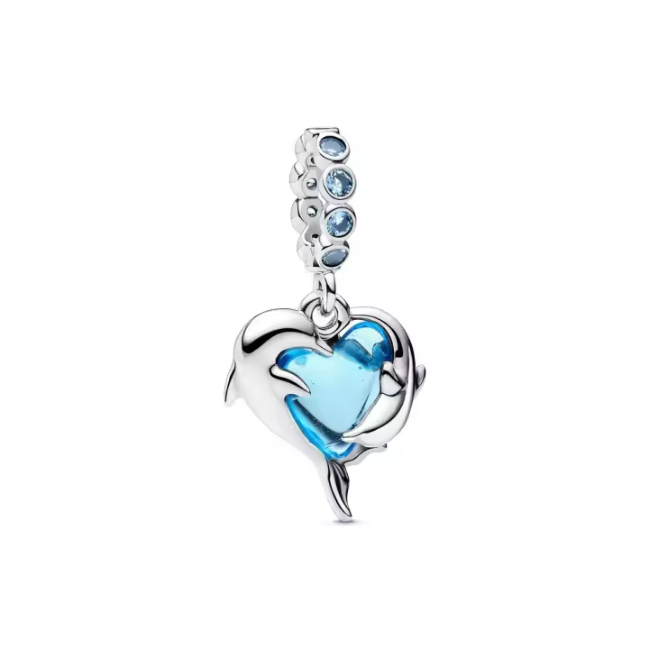 793924C01 - Charm Colgante Delfines de Cristal Murano Azul – Pandora Moments 793924C01 PANDORA Raíz Novedades Joyas de Plata Joyas Pandora MUJER inicio Charm Pandora Mujer Pandora original - 1