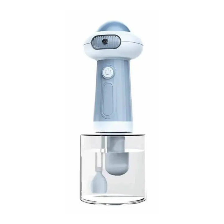 Ducha eléctrica para perros, ducha eléctrica impermeable con dispensador automático de jabón, champú magnético recargable y máquina de burbujas para mascotas - 1