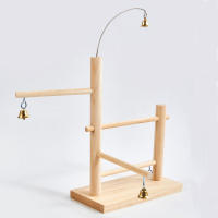 Estante De Madera Para Pájaros Juguete Interactivo Para Periquito Estación De Entretención Y Entrenamiento Para Pájaros - details 0