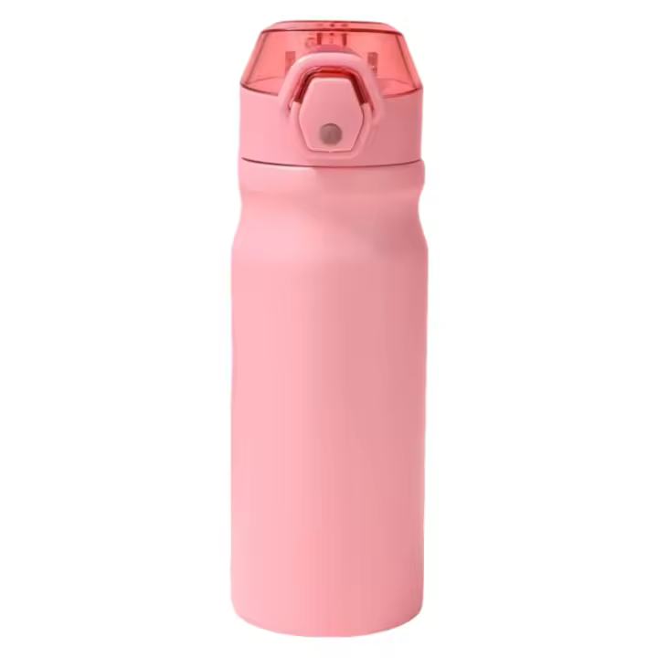 Botella de Agua Deportiva de 550ml Sin BPA Boquilla para Deportes Con Texto Motivacional Botella de Agua Prueba de fugas, Botella Deportiva Tritan de Plástico Sin BPA, Botella Motivacional para Hogar y Exterior termo (LD550) - 1