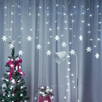 Luces De Navidad En Forma De Copo De Nieve Para Ventanas Decoración De Jardín Con Guirnalda LED De Hielo Luz Fae Tirada En 8 Modos Con Enchufe EU Nuevo Año 2025 - details 0