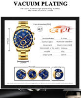 Reloj De Pulsera De Acero Inoxidable Para Hombre Estilo Casual Y Deportivo Calendario Luminoso Resistente Al Agua Con Cierre De Pulsera - details 1