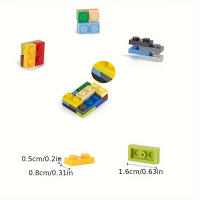 100PCS Bloques De Construcción Educativos Coloridos 1x2 Dots Tamaño MOC Compatible 3023 Figuras Delgadas Para Niños Juguete De Crea - details 3
