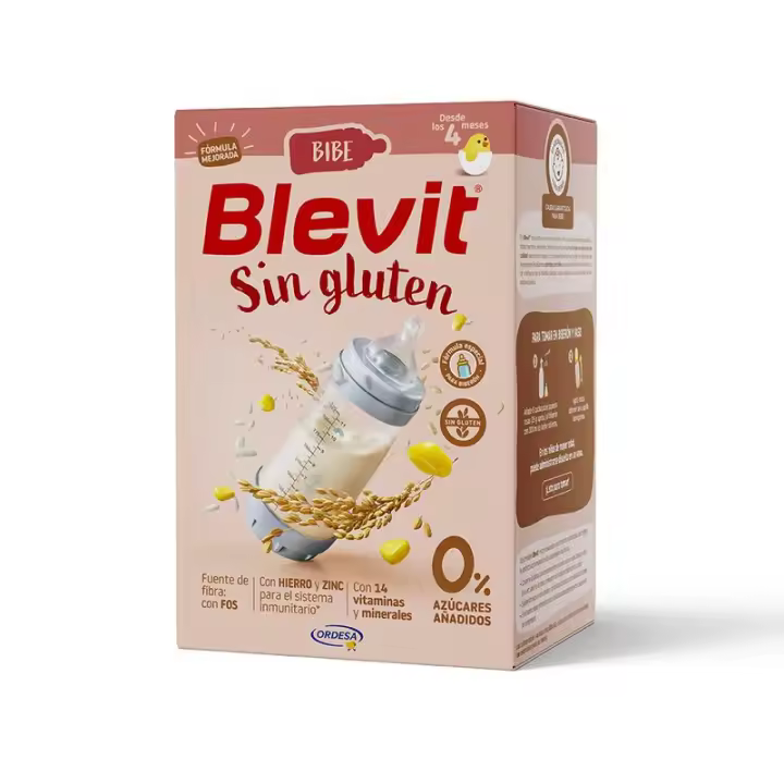 Bibe Sin Gluten Blevit 500g  Enriquecida con Vitaminas  Sin Azúcares Añadidos - 1