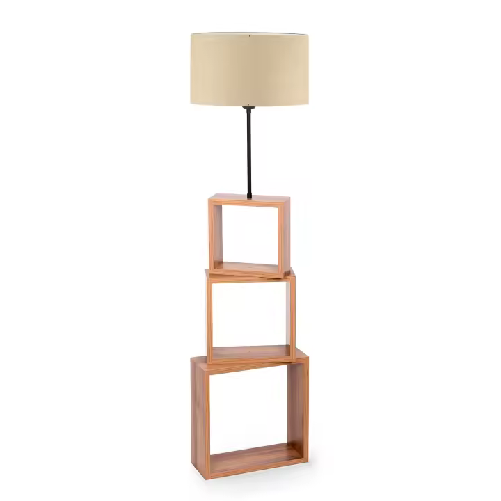 Lámpara de pie 37 x 91,5 cm. crema, tipo E 27 Max 45-60 W / 11 W LED WELLHOME - 1