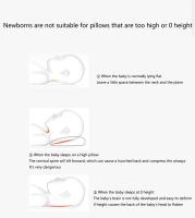 La nueva almohada de espuma viscoelástica es una almohada inteligente y portátil con transpirabilidad opcional y una experiencia cómoda. Almohada con forma para bebés y niños (1*) - details 2