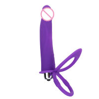 Vibrador Doble Penetración Para Parejas Y Principiantes Con Dildo Y Strap on De Silicona Para El Placer Anal Y Vaginal - details 8