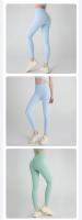 Leggings De Yoga Para Mujer Sintéticos Cintura Alta Levantamiento De Caderas Pantalones De Ciclismo Running Transpirables - details 4