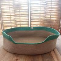 Cama de yute PEQUEÑA para Mascotas - Cómoda y ecológica, para perros o gatos, artesanía sostenible - ANIMS - details 0