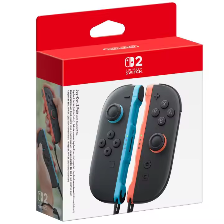 PREVENTA JOY-CON 2 PAREJA - AZUL CLARO/ROJO CLARO PARA NINTENDO SWITCH 2 VERSIÓN ESPAÑOLA GARANTÍA EUROPEA EU WARRANTY - 1