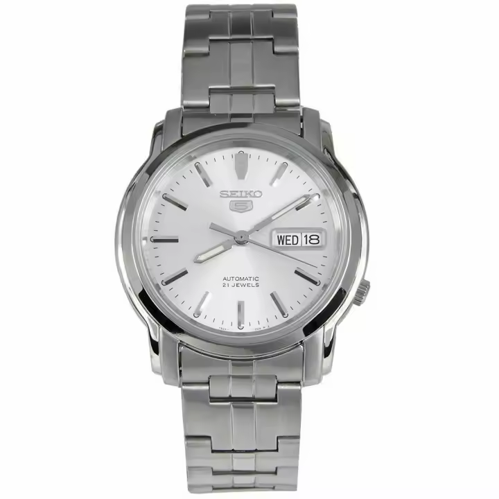 Seiko Watches Reloj Automático Hombre Seiko 5 SNKK65K1 Plata 38mm - 1