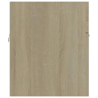 vidaXL Armario para lavabo contrachapada color roble 90x38,5x46 cm - details 5