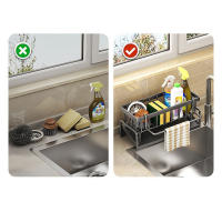 Estante De Acero Para Cocina Con Forma De Cabeza De Dragón Rack De Almacenamiento Para Enjuagues Y Paños De Limpieza En El Fregadero - details 5