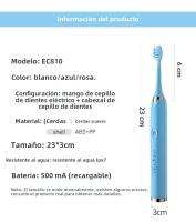 Tongwode Cepillo De Dientes Eléctrico De Limpieza Oral Inteligente Recargable Inalámbrico Ultrasonido Para Adultos Con 5 Modos De Limpieza Tiempo De Carga 2 Horas IPX7 - details 10